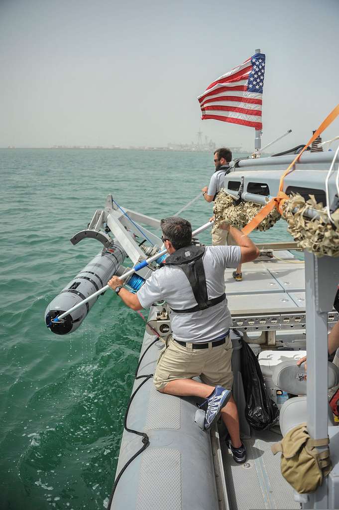 Members Of An Unmanned Underwater Vehicle UUV Detachment With U S