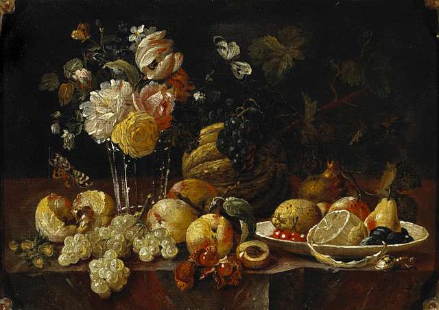 Johann Amandus Winck Stilleben Mit Blumen In Einer Glasvase Einer