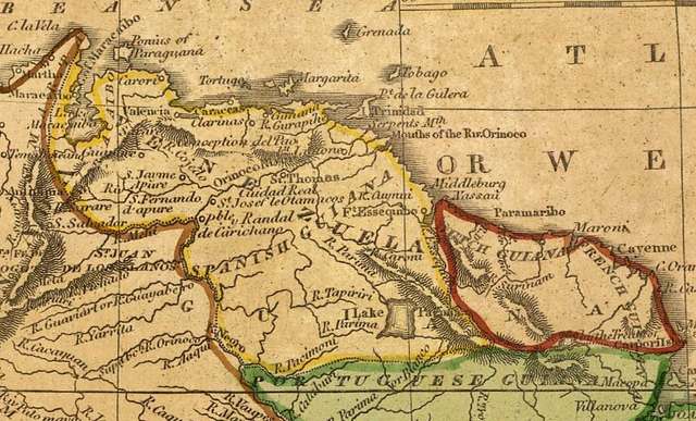 Historic Map British Guiana Arrowsmith 1844 23 X 31 95 Vintage