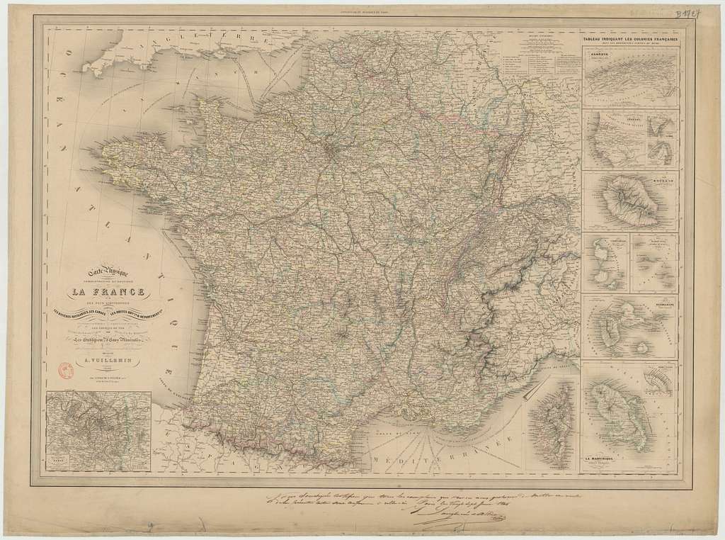 Carte Physique Administrative Et Routi Re De La France Et De Ses Pays