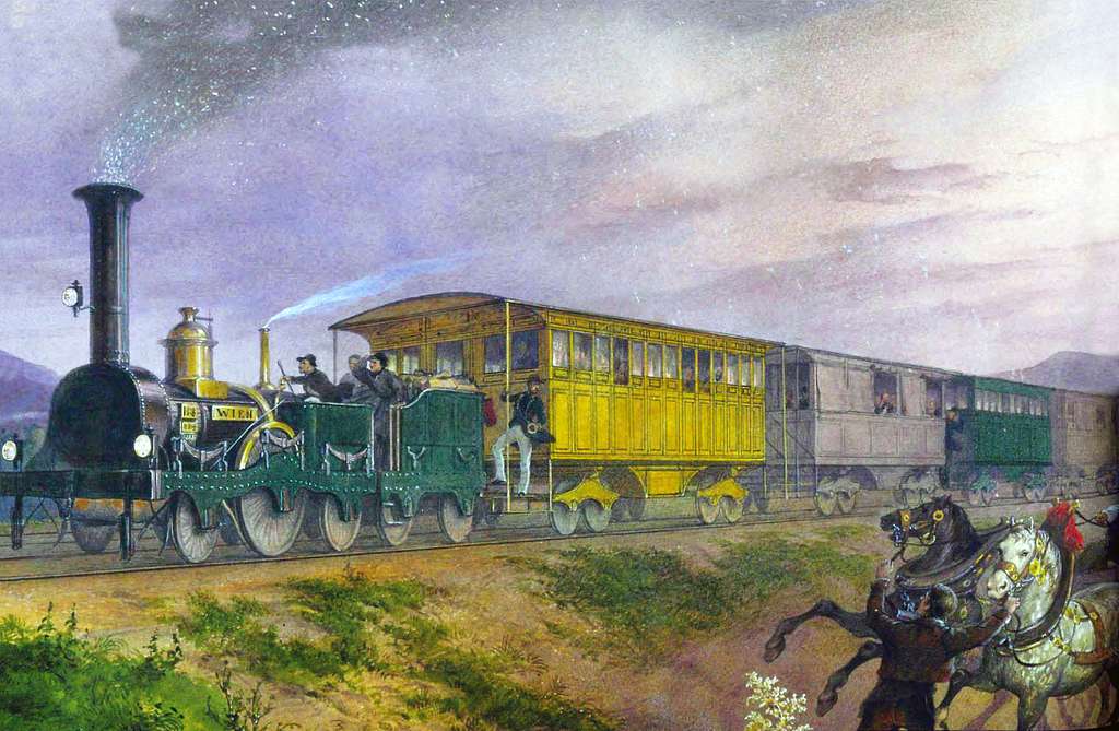 Sudbahn Paintings Of Railways And Locomotives Image Picryl Public