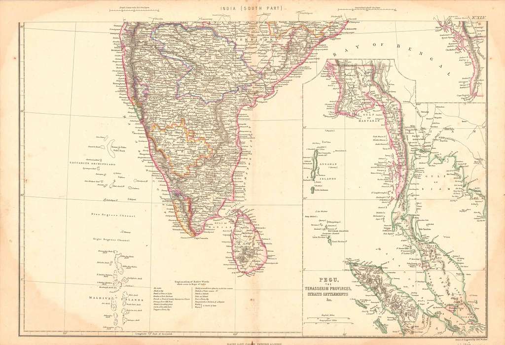 Map Of British India And The Straits Settlements Picryl