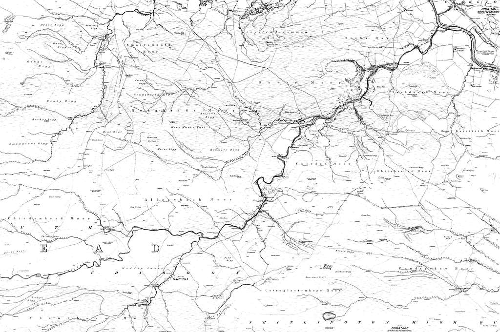 Map Of Northumberland Sheet 067 Ordnance Survey 1864 1867 PICRYL