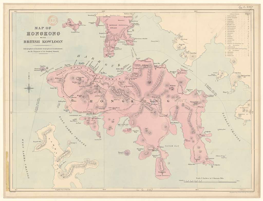 A Map Of Hong Kong With British Kowloon Btv B Picryl