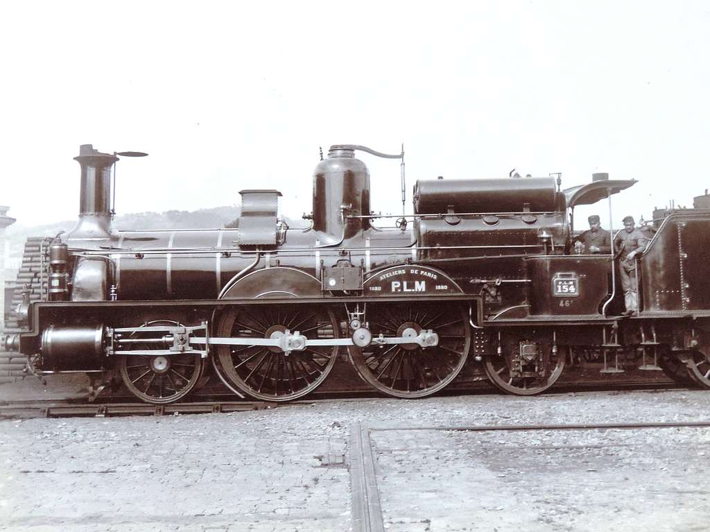 5 Black And White Photographs Of Locomotives In France Images PICRYL