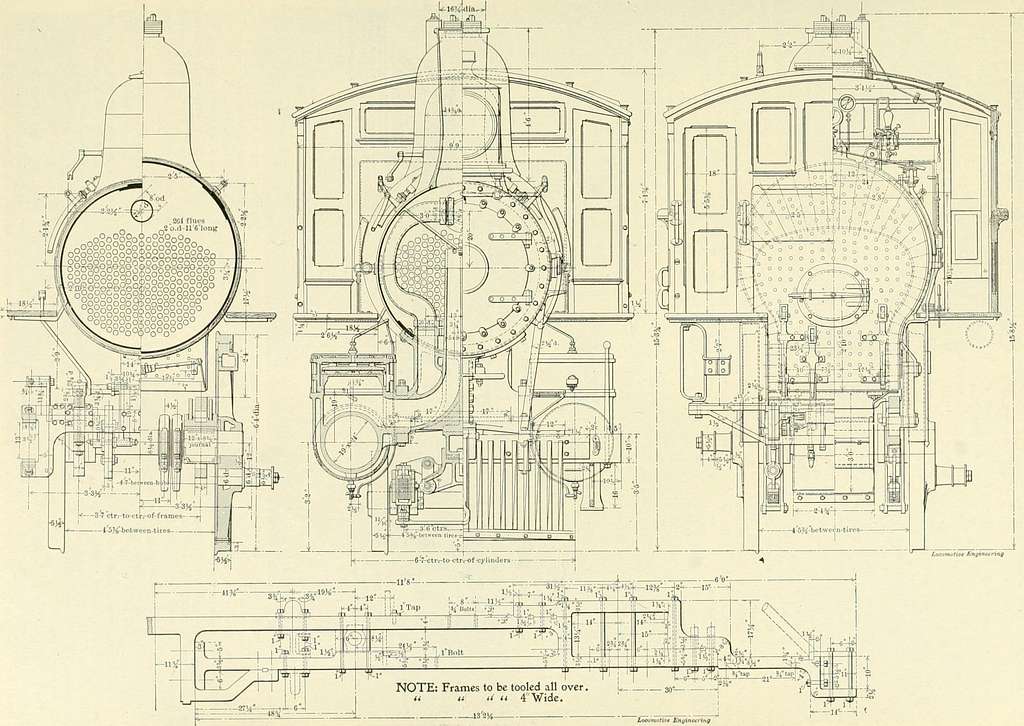 Line Drawings Of Steam Locomotives Railroads Images Picryl