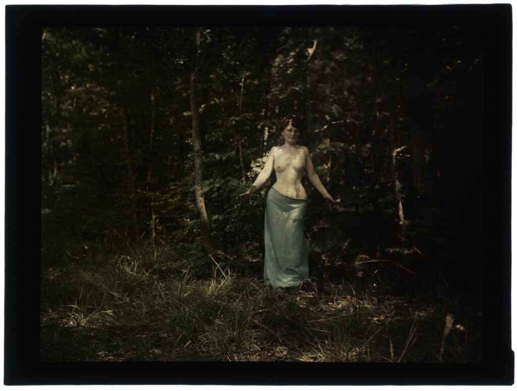 Naked Woman In The Woods Color France S Picryl Public Domain