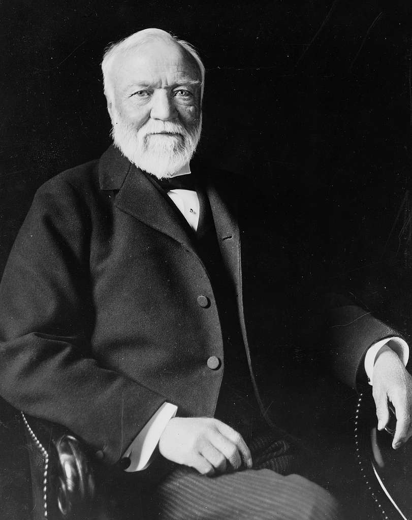 Andrew Carnegie Three Quarter Length Portrait Seated Facing Slightly