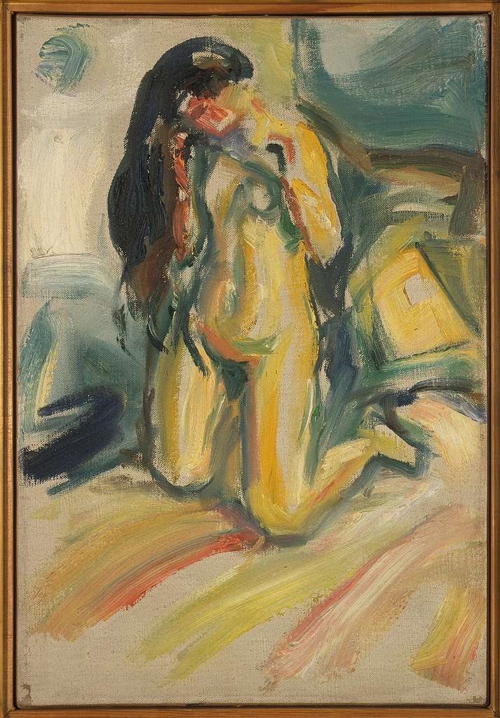 Edvard Munch Kneeling Nude Mm M Munch Museum Picryl