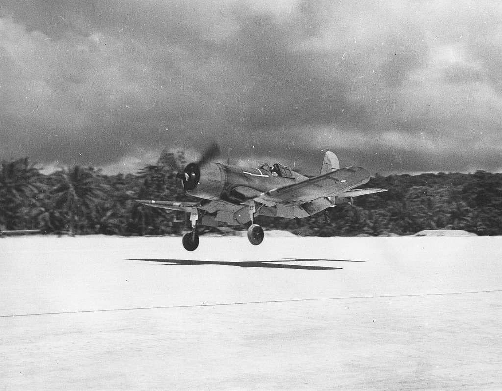 F4U 1 Corsair Aircraft Of VMF 214 Taking Of At Espiritu Santo PICRYL