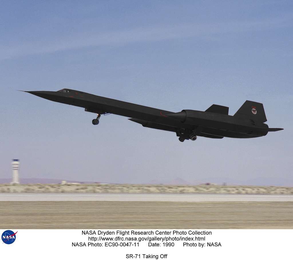 SR 71 Taking Off NASA History Collection NARA DVIDS Public Domain