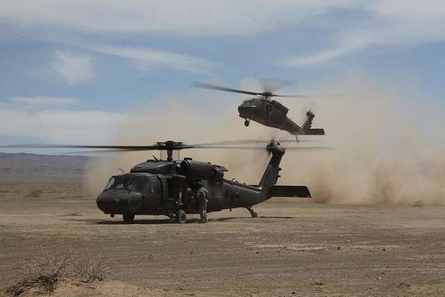 Two UH 60 Black Hawks Utility Helicopter Prepare NARA DVIDS