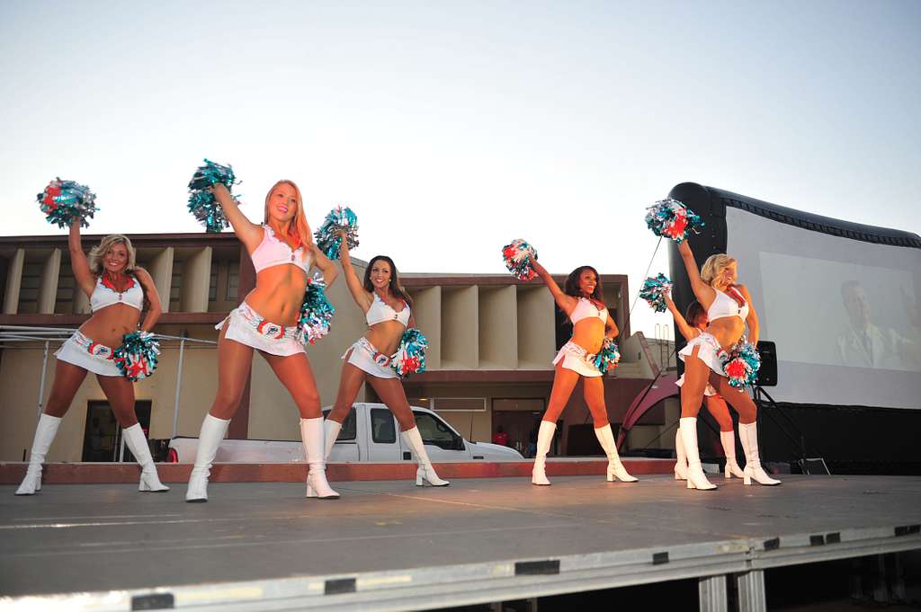 The Miami Dolphins Cheerleaders Performing At O Kelly S Nara Dvids