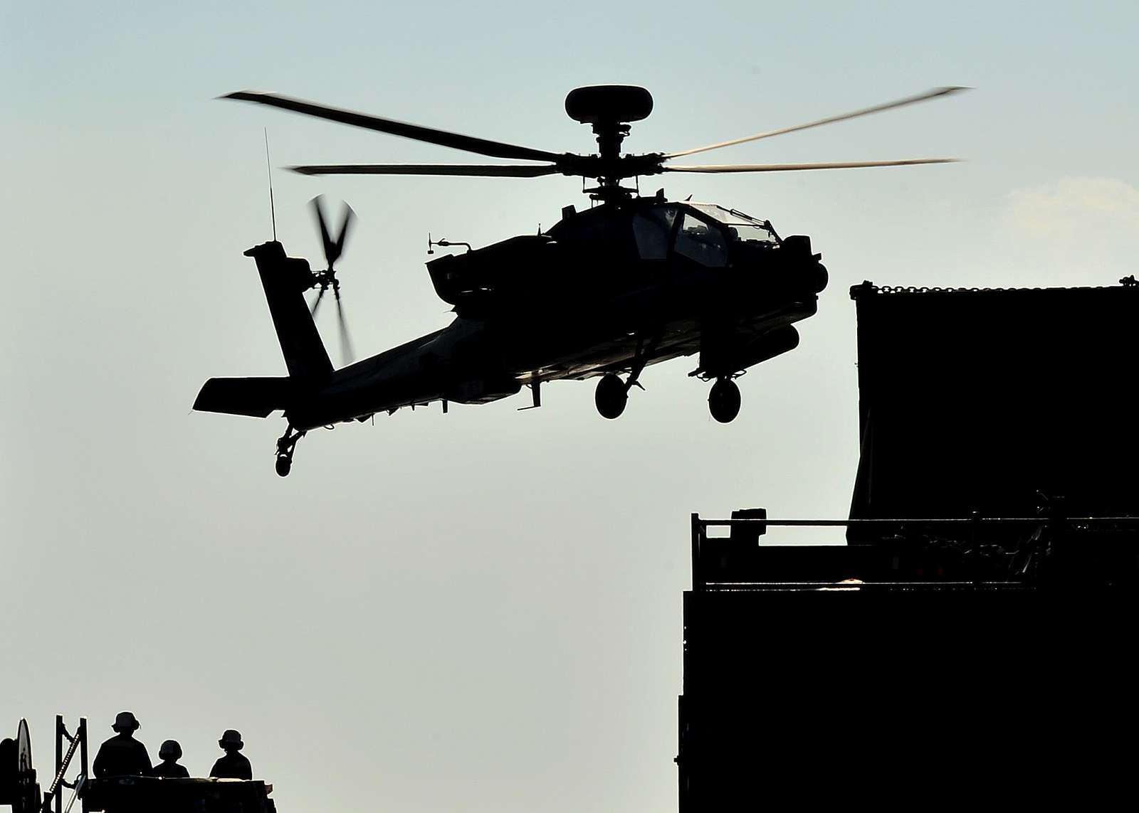 An U S Army Ah D Apache Helicopter Lands Onto The Nara Dvids