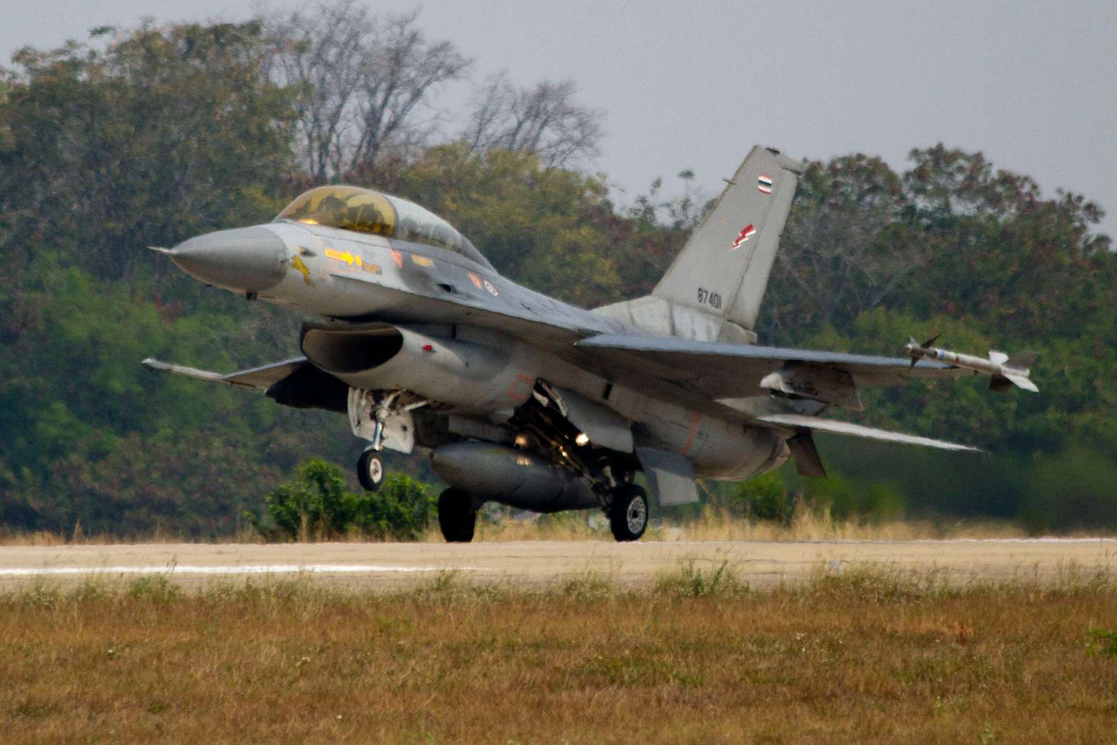 A Royal Thai Air Force F 16 Fighting Falcon Takes Off NARA DVIDS