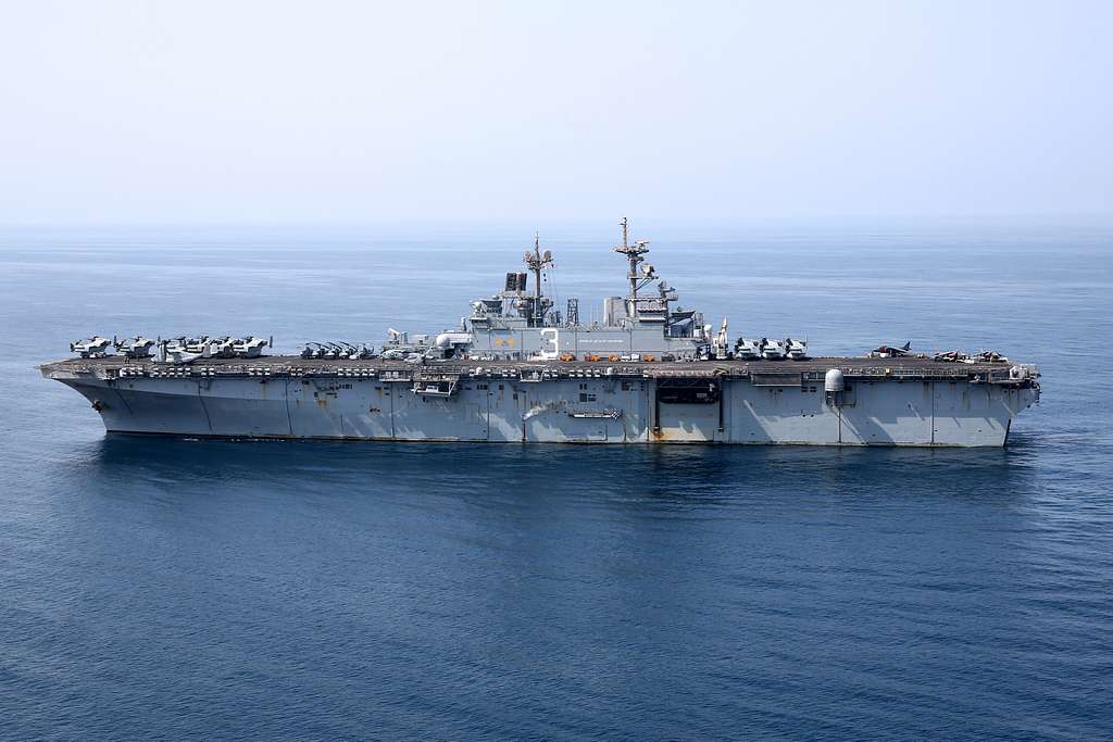 The Amphibious Assault Ship USS Kearsarge LHD 3 Conducts NARA