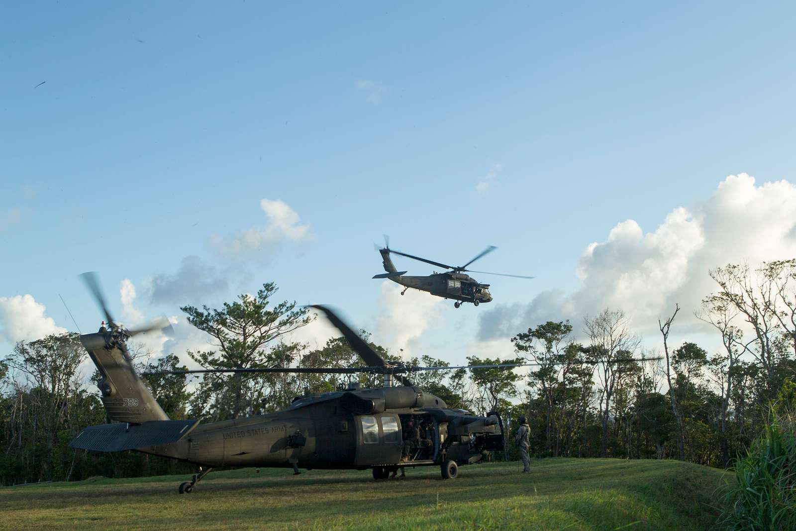 A U S Army Uh Black Hawk Helicopter Takes Off Carrying Nara