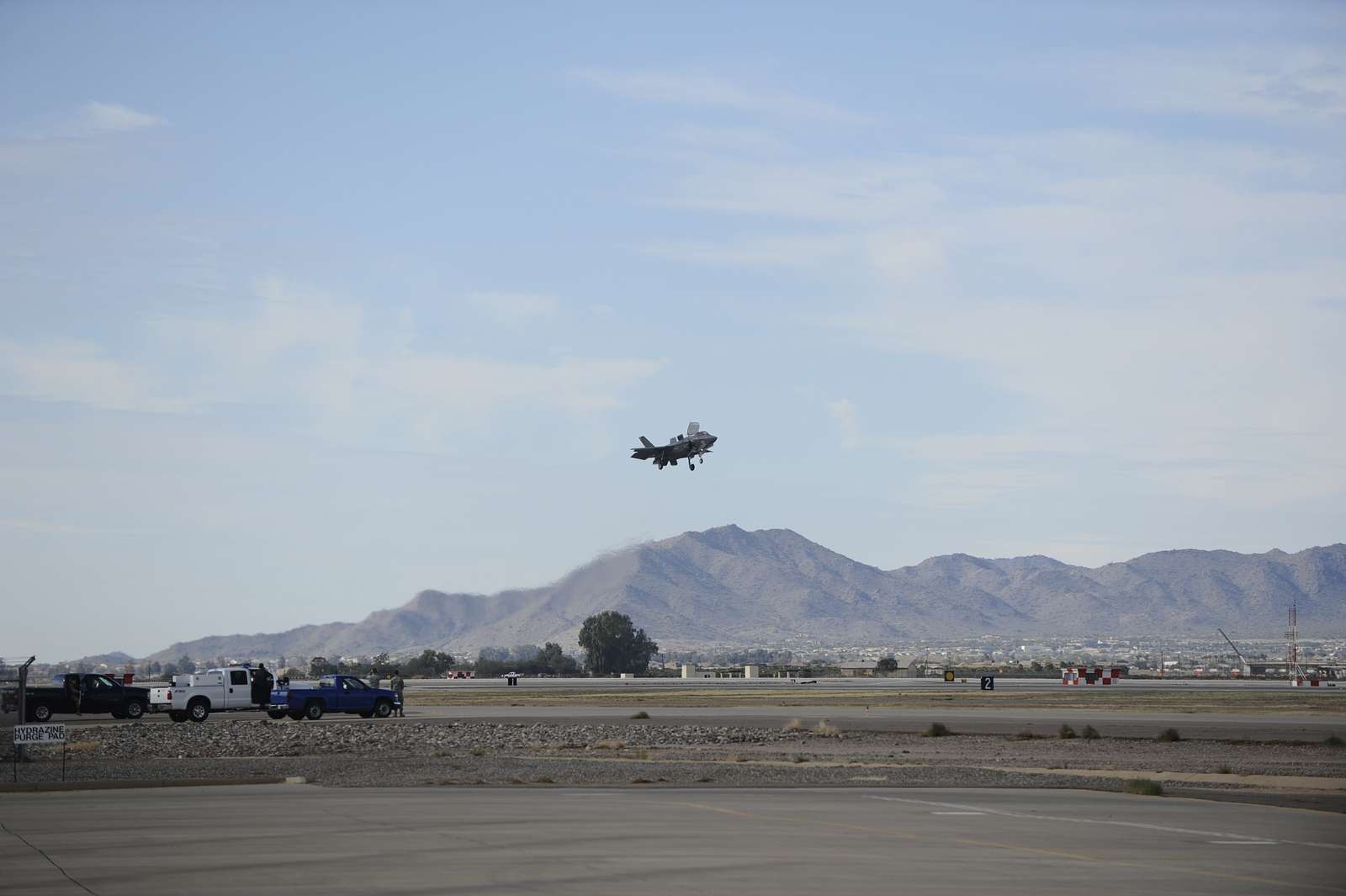 An F 35B Lightning II Joint Strike Fighter Flies Over NARA DVIDS