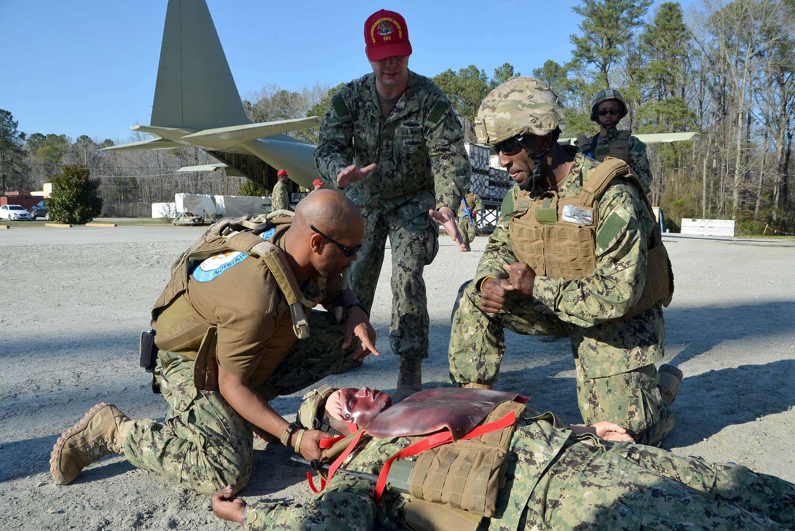 Hospital Corpsman 2nd Class Troy Perkins Left And NARA DVIDS