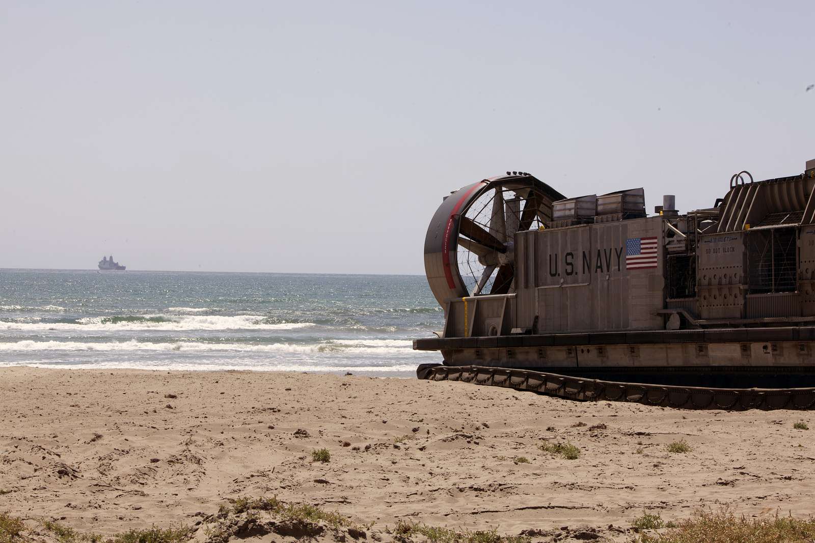 A Landing Craft Air Cushion LCAC Lands On Camp Pendleton NARA