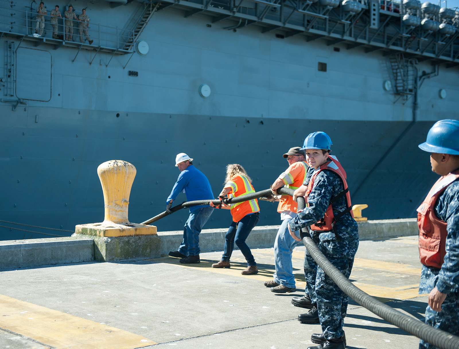 Sailors Assigned To The Aircraft Carrier USS Nimitz NARA DVIDS