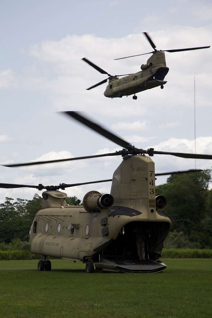 A U S Army CH 47 Chinook Helicopter Assigned To Bravo PICRYL Public