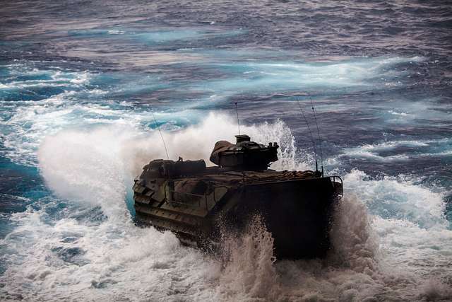 A U S Marine Corps Amphibious Assault Vehicle With NARA DVIDS