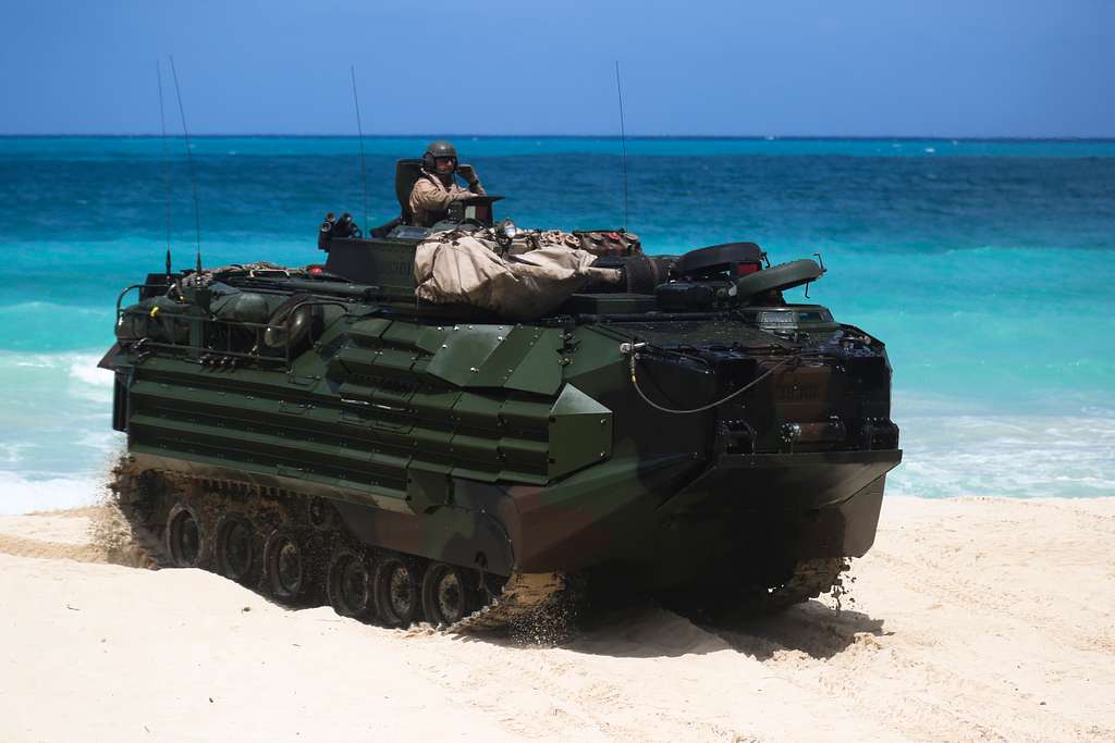 Amphibious Assault Vehicles Launched From The USS NARA DVIDS