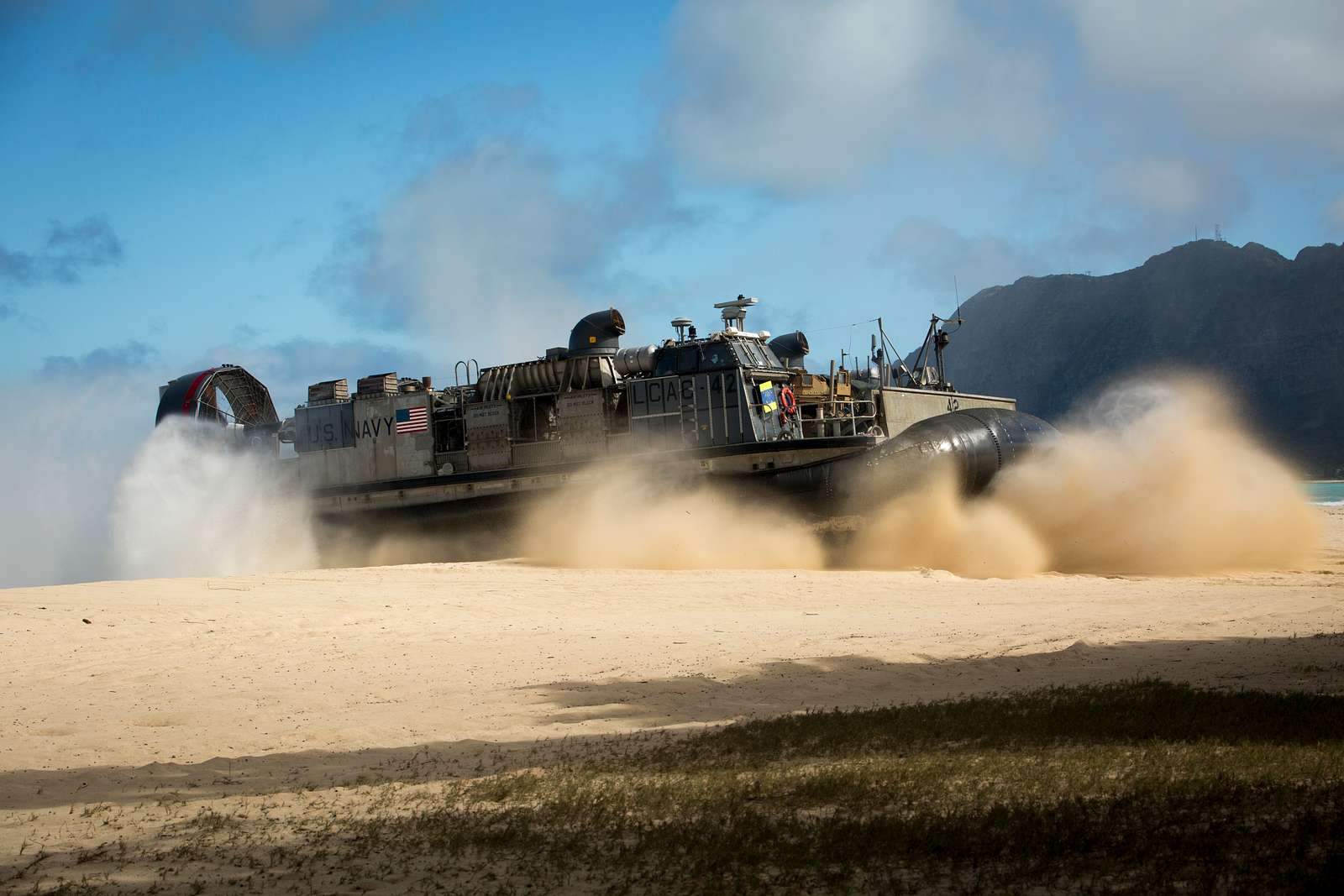 A Landing Craft Air Cushion Vessel LCAC With The NARA DVIDS