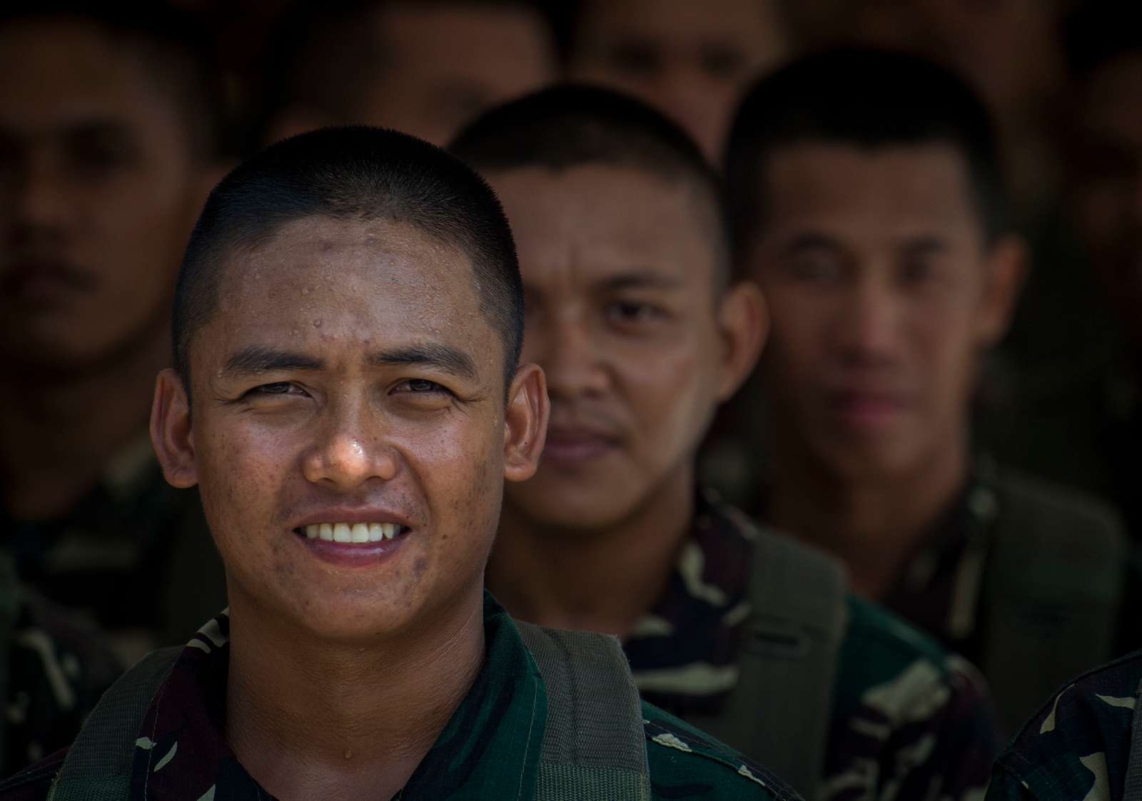 Philippine Air Force Members Stand At Attention Before NARA DVIDS