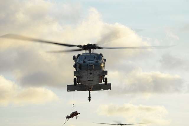 An Mh S Sea Hawk Helicopter Assigned To The Island Picryl Public