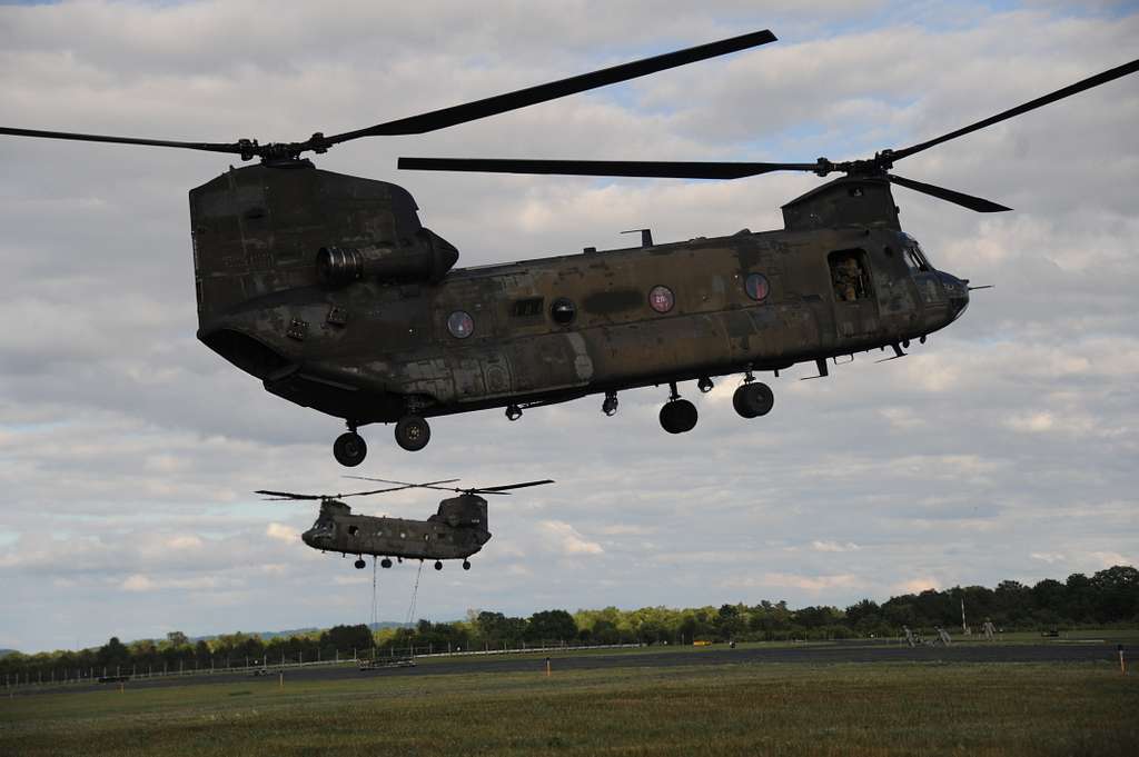 A U S Army Chinook From The 2nd General Support Aviation NARA