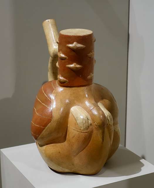 Stirrup Spout Vessel Depicting A Bird With Human Hands Manioc Mountain