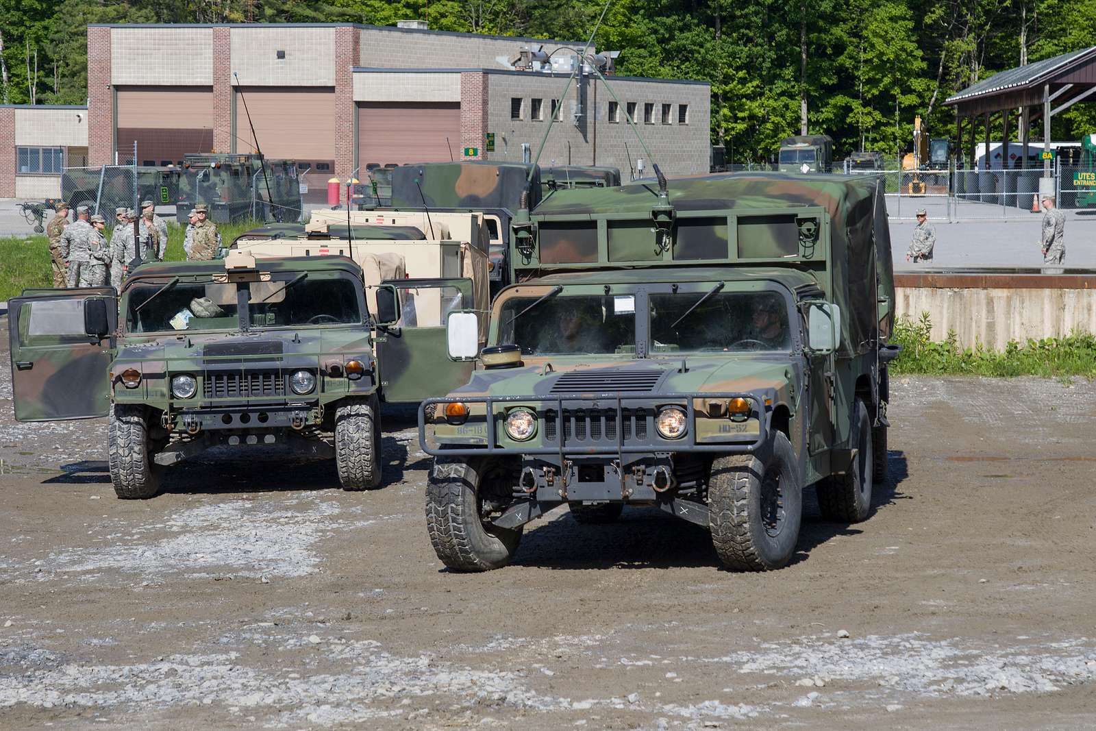 Ein Humvee Der US Armee Mit Hauptquartier Hauptquartier U S