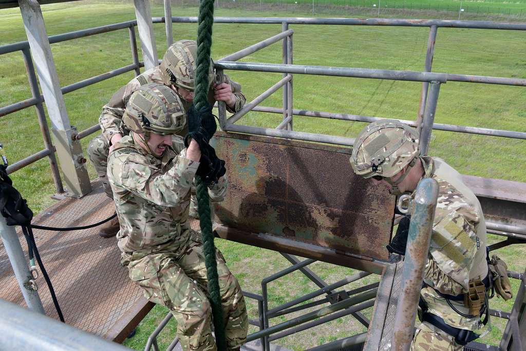 British Royal Marine Commandos Fast Rope During A Training Picryl