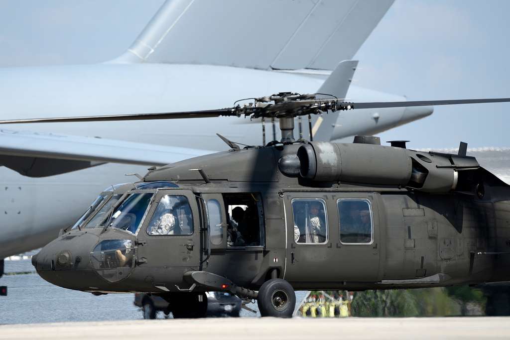 A U S Army Black Hawk Helicopter Prepares To Depart NARA DVIDS