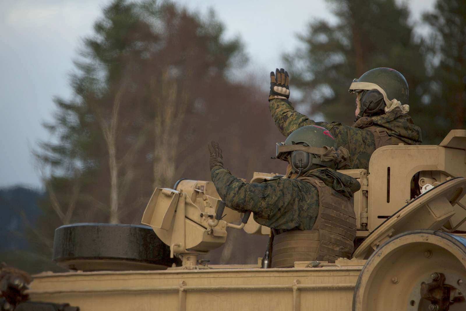 U S Marine Corps M1A1 Abrams Tanks With 2nd Tank Battalion NARA