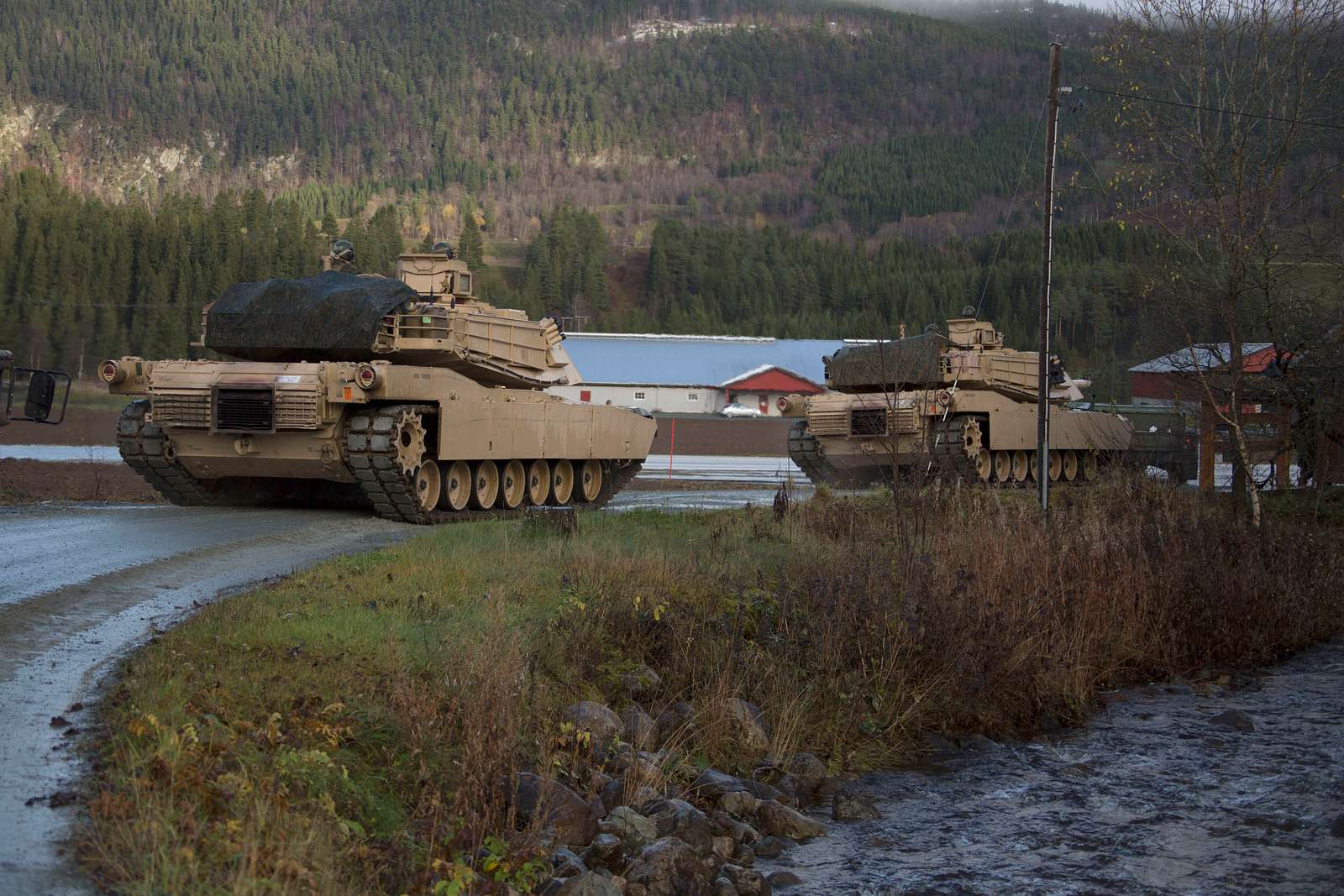 U S Marine Corps M A Abrams Tanks With Nd Tank Battalion Nara