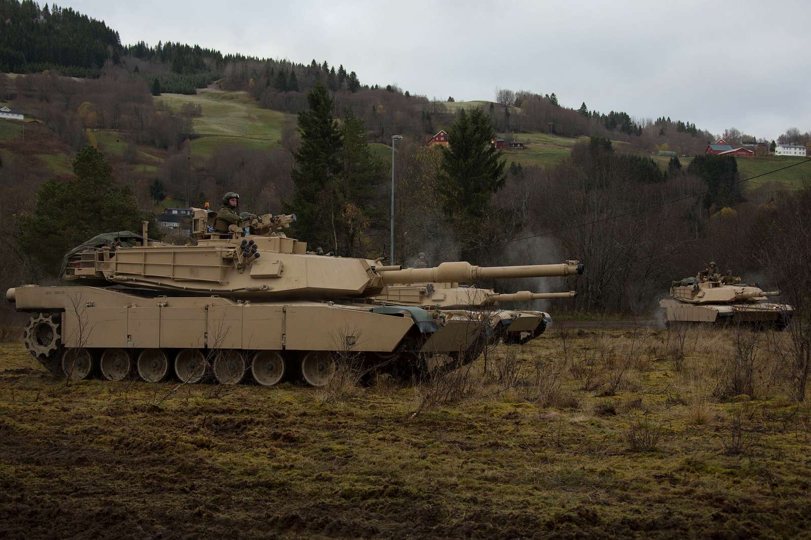 U S Marine Corps M1A1 Abrams Tanks With 2nd Tank Battalion NARA