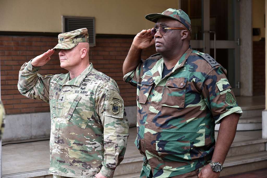 Maj Gen Roger L Cloutier Left U S Army Africa NARA DVIDS