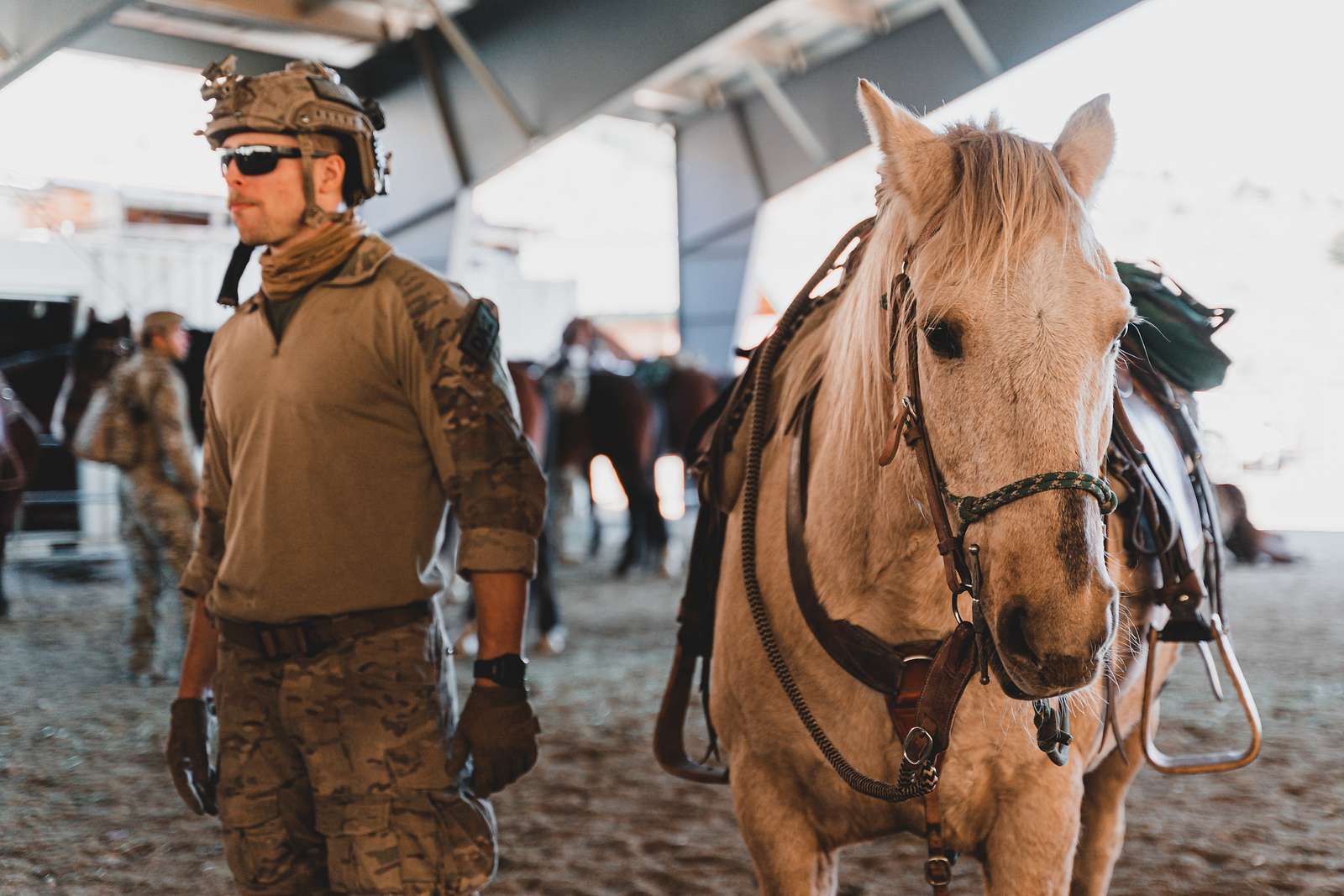 A Green Beret From The 5th Special Forces Group Poses NARA DVIDS