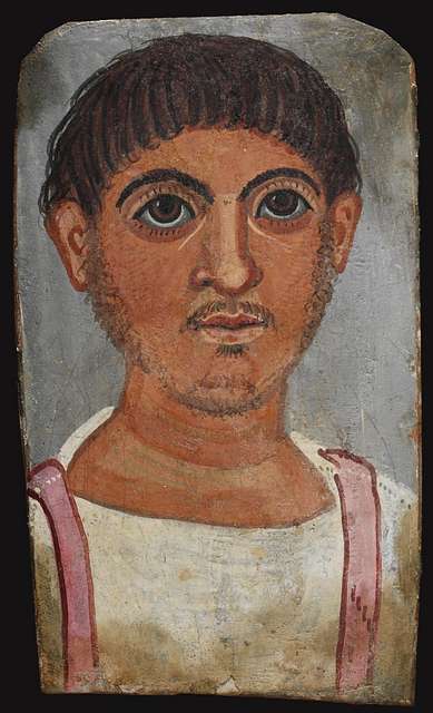 Fayum Mummy Portrait Male 3rd Quarter Of The 4th Century Sotheby S