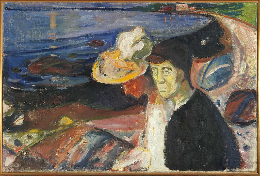 Edvard Munch Man And Woman On The Beach Mm M Munch Museum