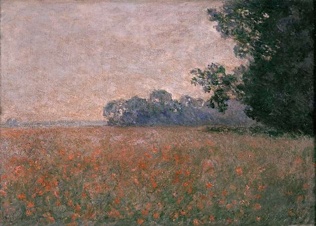 Monet Champ d avoine aux coquelicots Musée d art moderne et