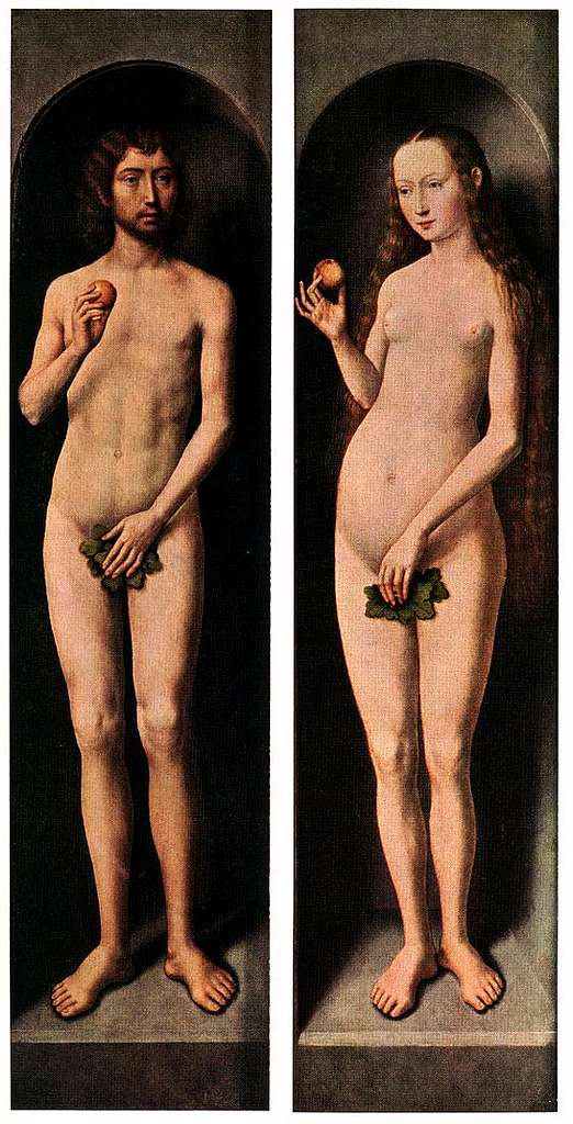 Memling Adam And Eve Two Paintings Of A Naked Man And A Naked Woman