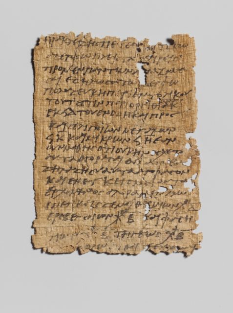 Roman Greek Papyrus letter in Greek - PICRYL - Public Domain Media ...