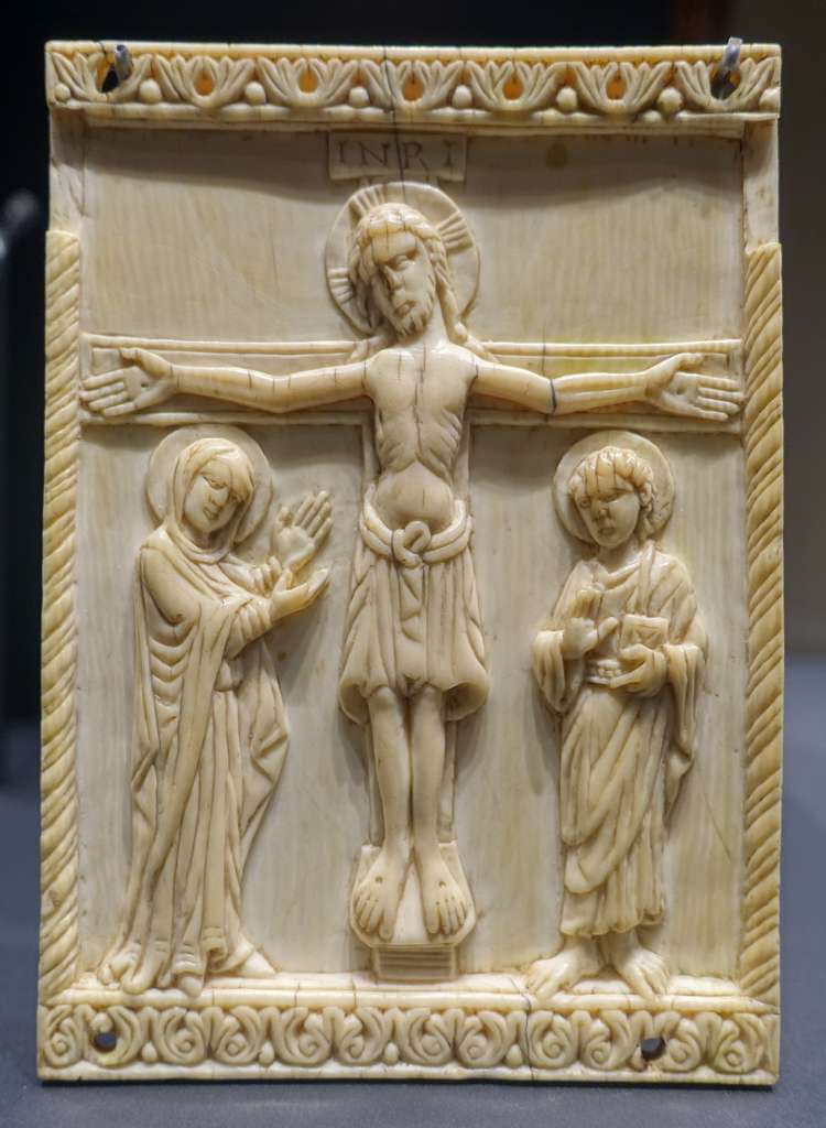 Crucifixion With Mary And John, Germany, 11th Century, Ivory 