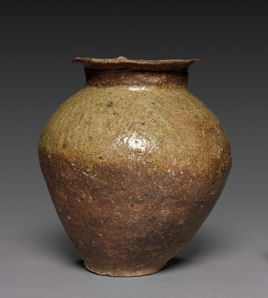 Japan, Heian Period - Storage Vessel- Tokoname Ware - 1992.137 ...