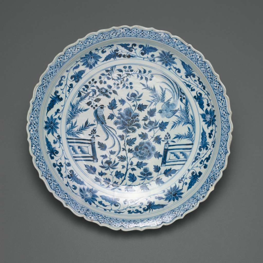 Camellia Assiette, Blue, Porcelaine