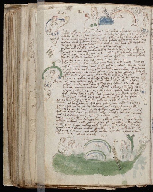 A page from the Voynich Manuscript - PICRYL Public Domain Image